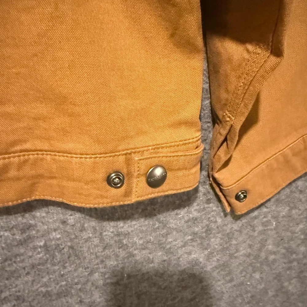 Carhartt Canvas Duck Crawford Detroit Jacket Women XL brown corduroy collar barn - Picture 10 of 15